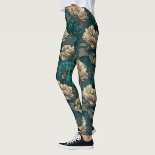 Legging Roupas de Ginásio Gardenias Brilho Dia das Mães