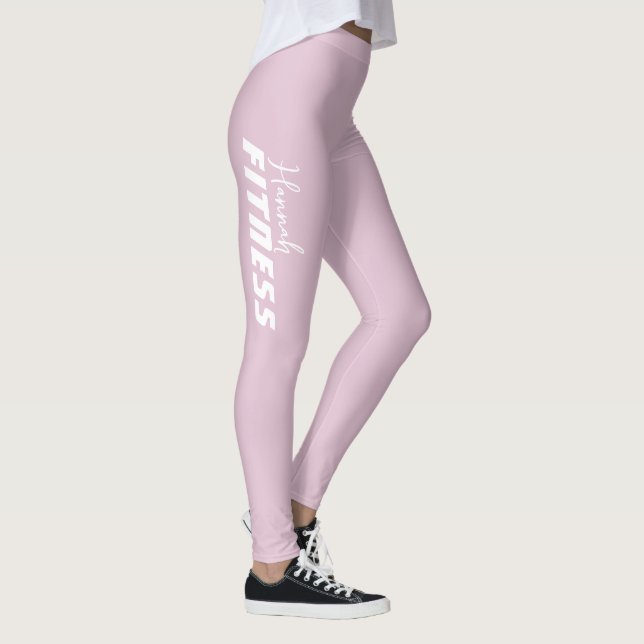 Legging Roupas de ginástica de dança rosa violeta claro (Direita)
