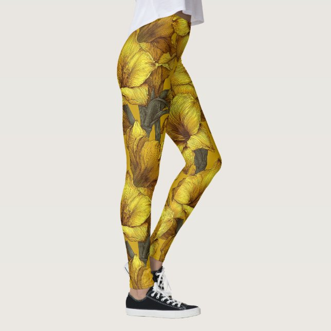 Legging Roupas de Luxo Amaryllis Ousadas Levantamento de P (Direita)