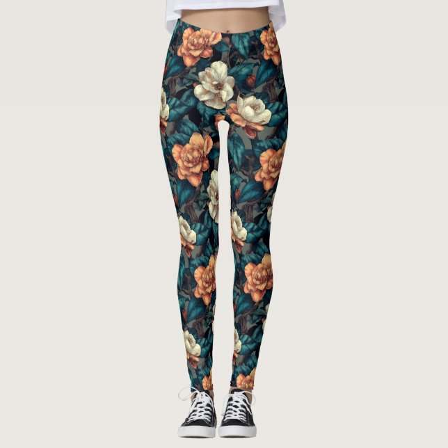 Legging Roupas de Treino de Pêssego Presente de Natal Temá (Frente)