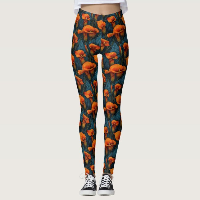 Legging Roupas de treino laranja Presentes temáticos de co (Frente)