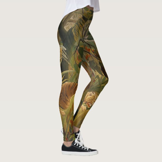 Legging Rousseau Arte Tropical de Tigres (Direita)