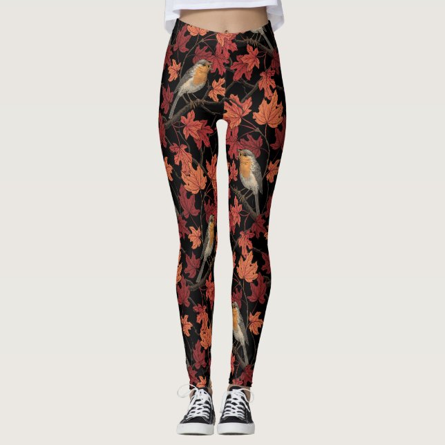 Legging Rouxinóis em bordo (Frente)