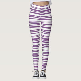 Legging Roxo, Branco Strike