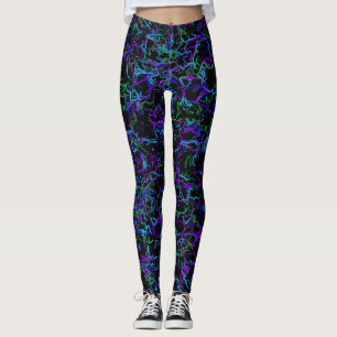 Legging Roxo e azul