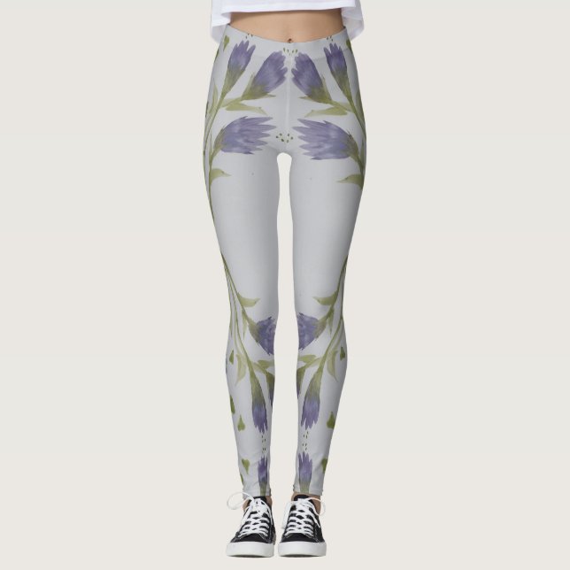 Legging Roxo e Azul (Frente)