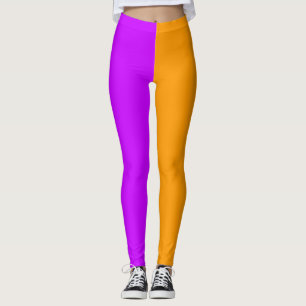 Legging Roxo e Laranja