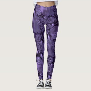 Legging Roxo Líquido Roxo Elegante