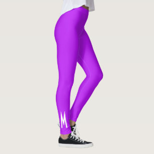 Legging Roxo Simples e Moderno fluorescente Neon