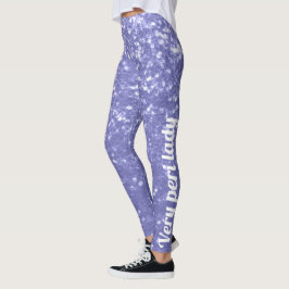 Legging Roxo violeta roxo brilha seu nome