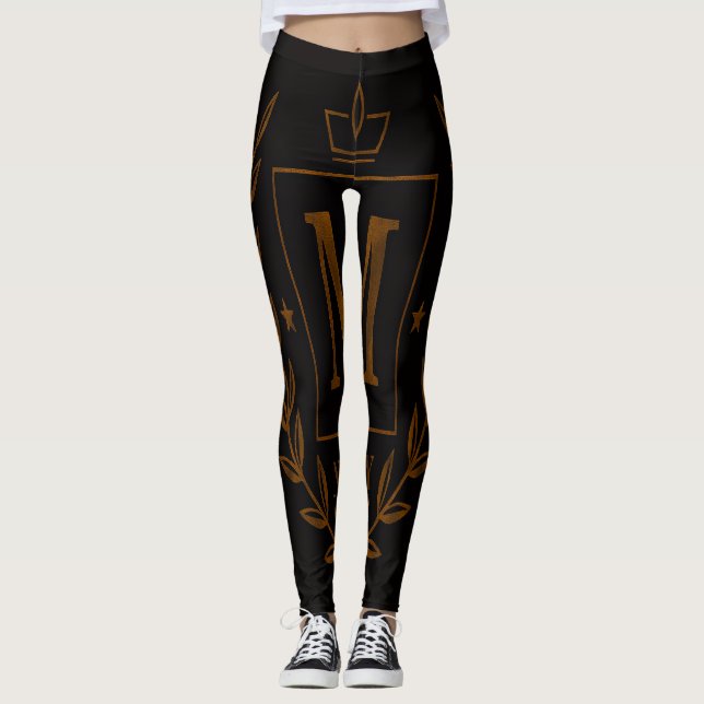Legging "Royal NMKY Emblem – Monogram M Crest Design" (Frente)