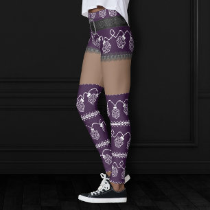 Legging RPG Luzes roxas Porco De Jogador PnP Retro Table