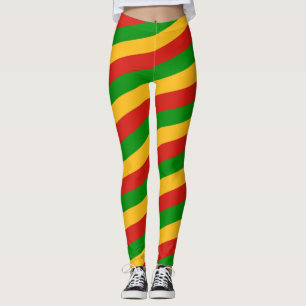 Legging RSTAFARI FLAG COLORS listras + suas ideias