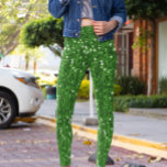 Legging Rua de Glitter Verde, Dia de Patrick<br><div class="desc">Este design pode ser personalizado escolhendo a opção Editar Design. Você também pode transferir para outros itens. Entre em contato comigo em colorflowcreations@gmail.com ou use a opção de bate-papo no topo da página se você quiser ter este design em outro produto ou precisar de assistência com este design. O olhar...</div>