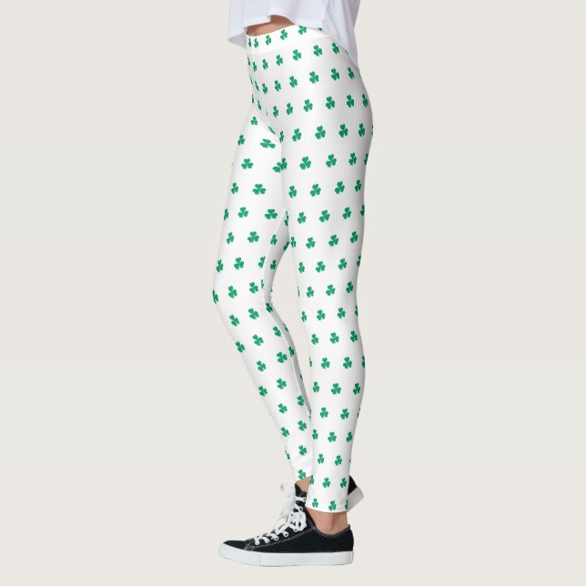 Legging Rua de padrão Shamrock. (Esquerda)