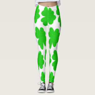 Legging Rua de trevo sortudo, shamrock, dia de Patrick
