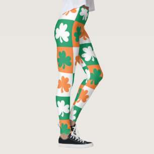 Legging Rua Feliz, Padrão do Dia de Patrick
