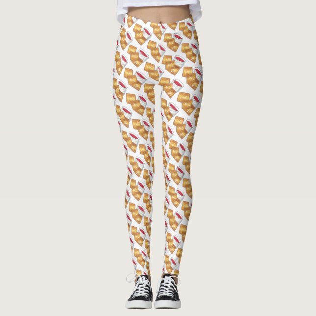 Legging Rua Louis MO Missouri Tostou Comida Ravioli Fried (Frente)