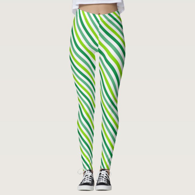 Legging Rua, Patterno 54602 do Dia de Patrick (Frente)