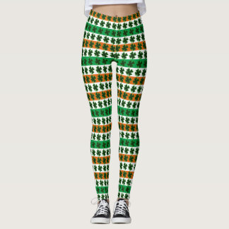 Legging Rua, Tiras de Vestido do Dia de Patrick