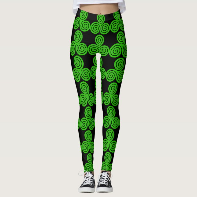 Legging Ruas Felizes, Patrick B Leggings, na Irlanda Verde (Frente)
