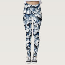 Rufos de Aquarela Azul Jeans Suave