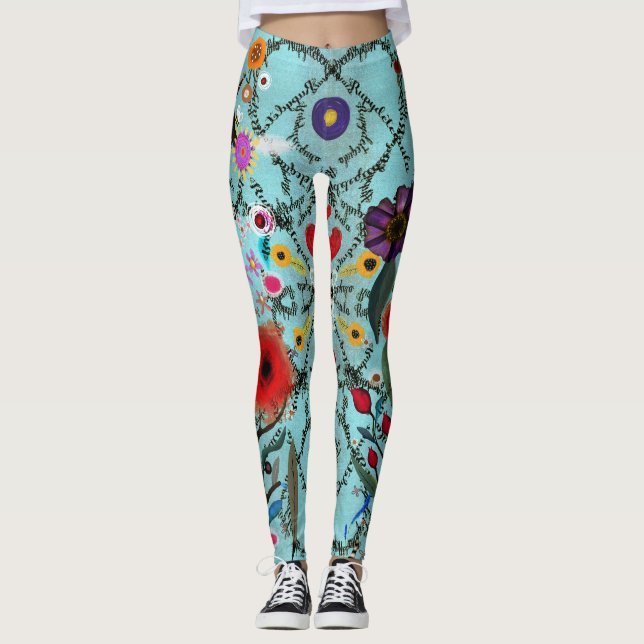 Legging Rupydetequila texto Rupydetequila palavras turques (Frente)