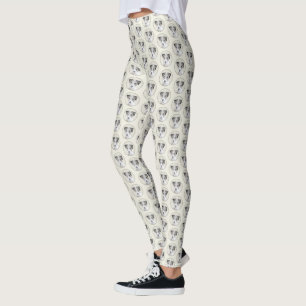 Legging Russell Terrier Rough Painting - Arte Original de