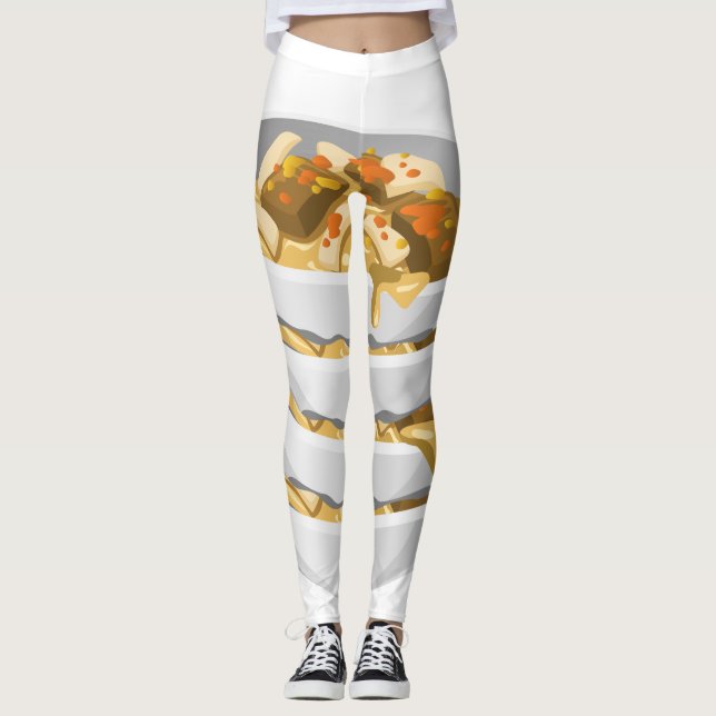 Legging Saco rico em Comidas reluzente (Frente)