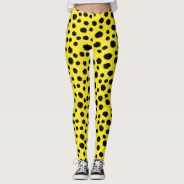 Legging Safari Gato Pele de Leopardo Estampa Selvagem Pret
