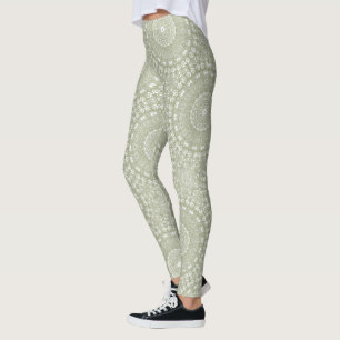 Legging Sage Green Mandala Patterno
