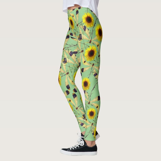 Legging Sage Sunflower Dragelfly (Esquerda)