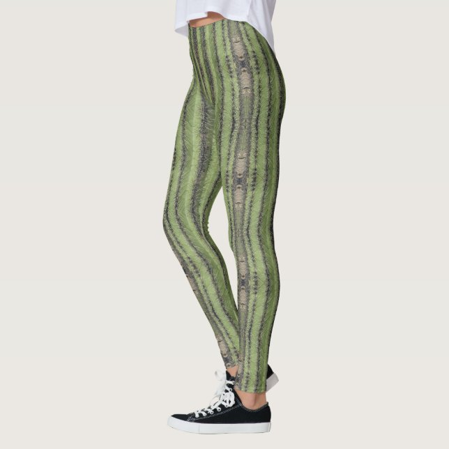 Legging Saguaro Cactus Agulha Stripe Vertical no Sudoeste (Esquerda)