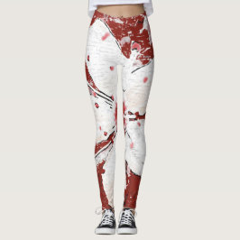 Legging Sakura rosa e branca flor de cerejeira menina
