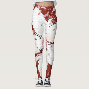 Legging Sakura rosa e branca flor de cerejeira menina