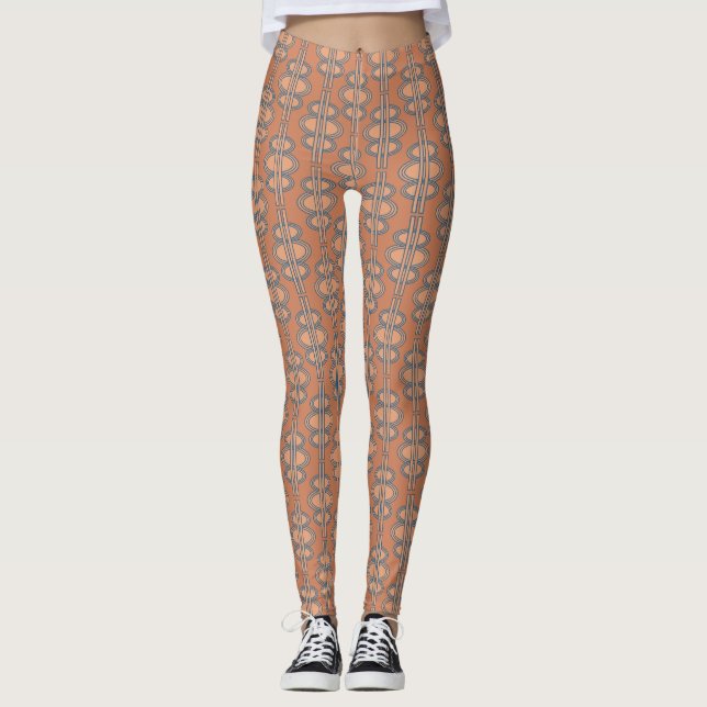 Legging Salmão Oval Chains (Frente)