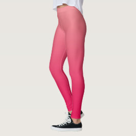Legging Salmão Vermelho Cor-de-Rosa