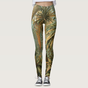 Legging Samambaia Palmeira Antiga Arte Botânica de Samamba