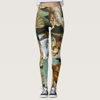 Legging Sandro Botticelli "O Nascimento de Vênus - colagem