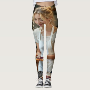 Legging Sanduíche de Pasta de Amendoim e Geléia Personaliz