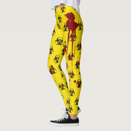 Legging Sangue Salpicado Risco Biológico