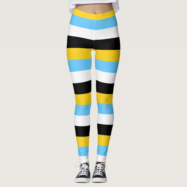 Legging Santo Lúcia Cores de Sinalizador Nacionais com Fai (Frente)