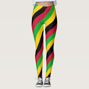 Legging São Tomé e Príncipe: Legenda de Cores de Bandeiras