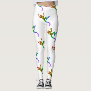 Legging Sapo colorido arco-íris de SlipperyJoe renderizado