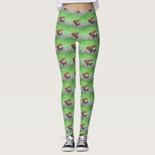 Legging Sapo de uma pintura Rock