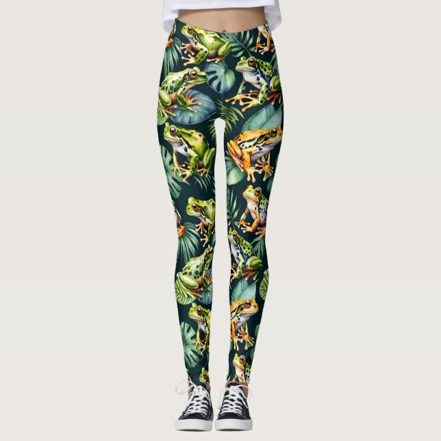 Legging Sapos Aquarela (Frente)