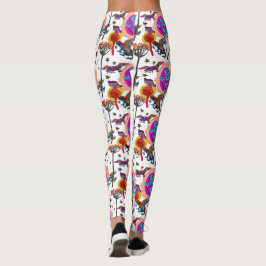 Legging Sapos voadores coloridos
