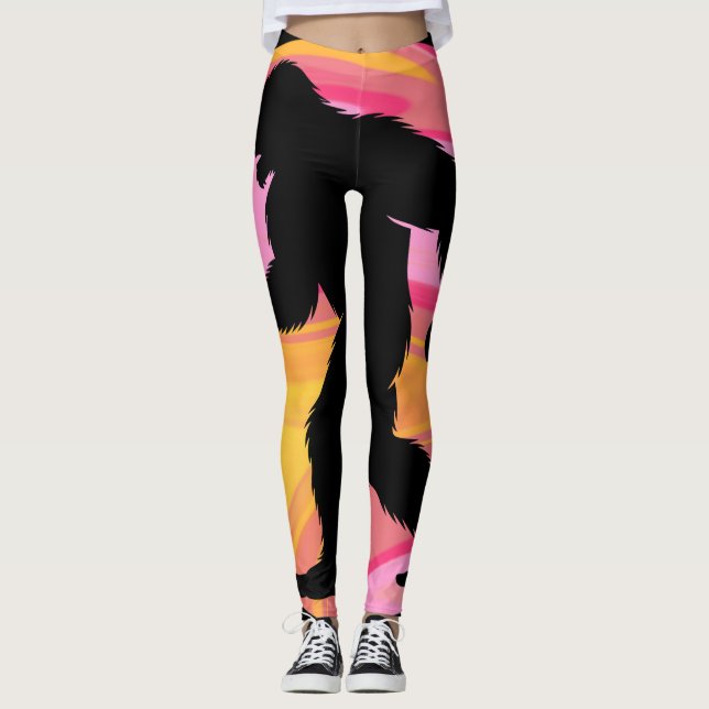 Legging Sasquatch no rosa (Frente)
