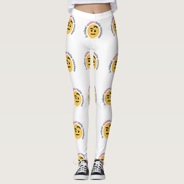 Legging Sass de Sobrancelha: Uma Sobrancelha Levantada Faz (Frente)