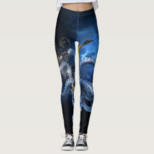 Legging saxofone musical com polvo
